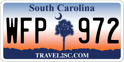 SC license plate WFP972