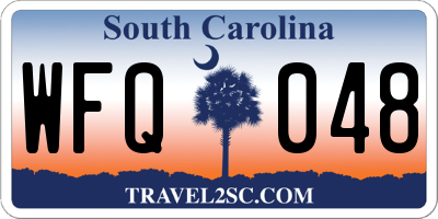 SC license plate WFQ048