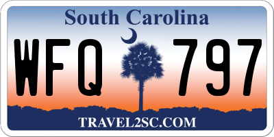 SC license plate WFQ797