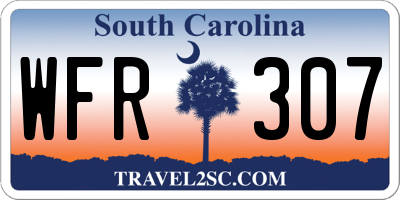 SC license plate WFR307
