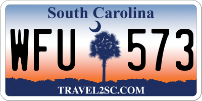 SC license plate WFU573
