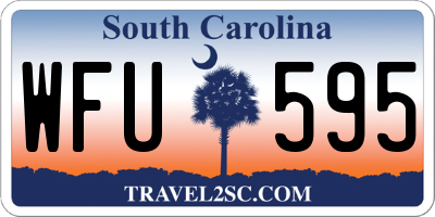 SC license plate WFU595
