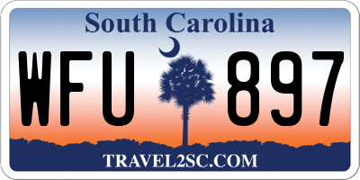 SC license plate WFU897