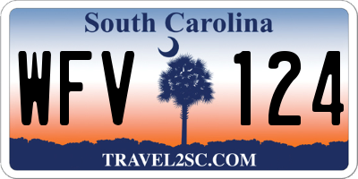 SC license plate WFV124