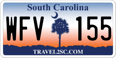 SC license plate WFV155