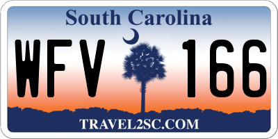 SC license plate WFV166