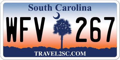 SC license plate WFV267