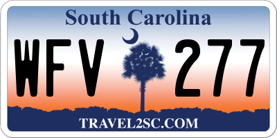 SC license plate WFV277