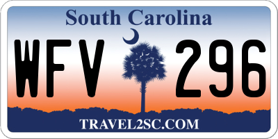 SC license plate WFV296