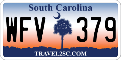 SC license plate WFV379