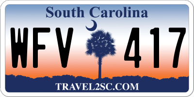 SC license plate WFV417