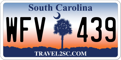 SC license plate WFV439