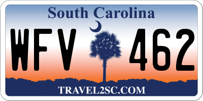 SC license plate WFV462