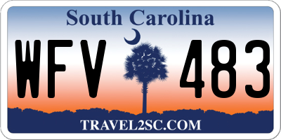 SC license plate WFV483