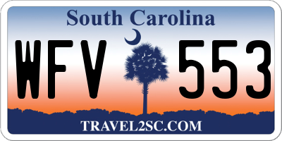 SC license plate WFV553
