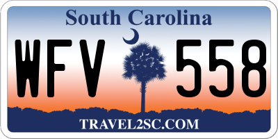 SC license plate WFV558