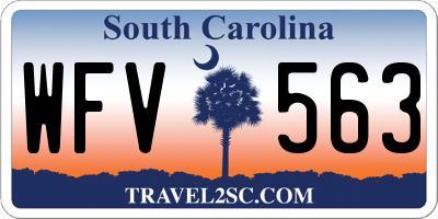 SC license plate WFV563