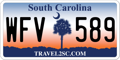 SC license plate WFV589