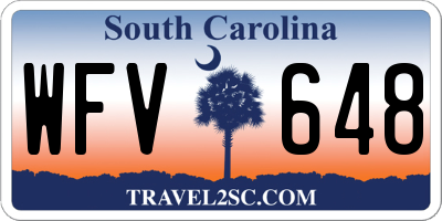 SC license plate WFV648