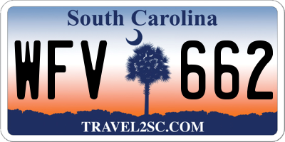 SC license plate WFV662