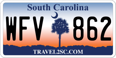 SC license plate WFV862