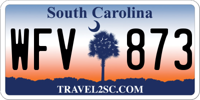 SC license plate WFV873