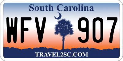 SC license plate WFV907