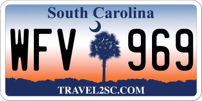 SC license plate WFV969