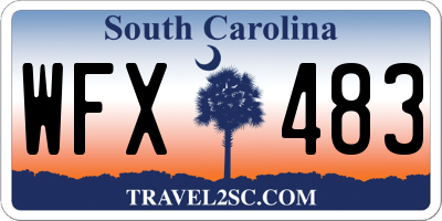 SC license plate WFX483