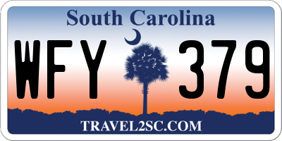 SC license plate WFY379