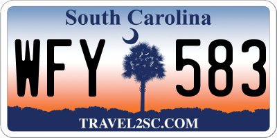 SC license plate WFY583