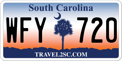 SC license plate WFY720
