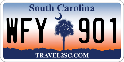 SC license plate WFY901