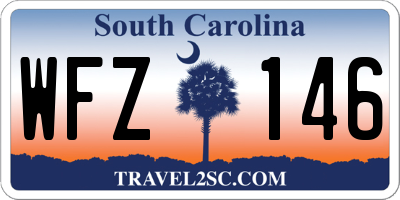 SC license plate WFZ146