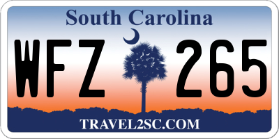 SC license plate WFZ265