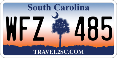 SC license plate WFZ485