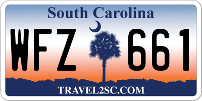 SC license plate WFZ661