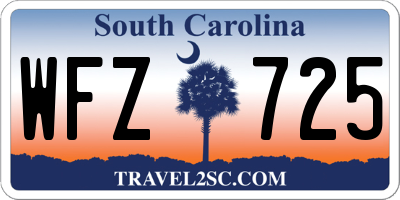 SC license plate WFZ725