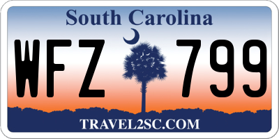 SC license plate WFZ799