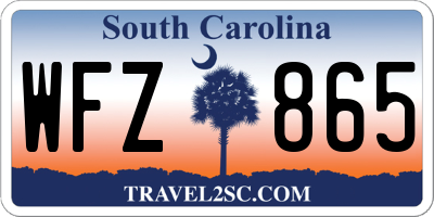 SC license plate WFZ865