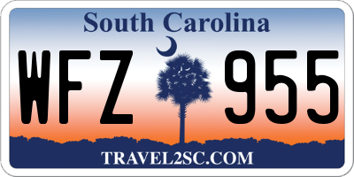 SC license plate WFZ955