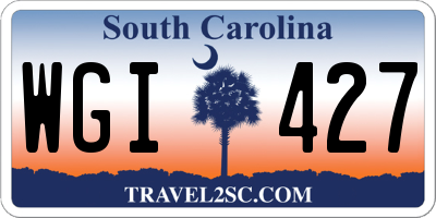 SC license plate WGI427