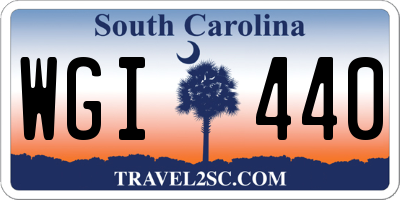 SC license plate WGI440