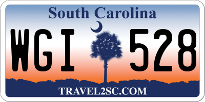 SC license plate WGI528
