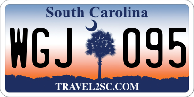 SC license plate WGJ095