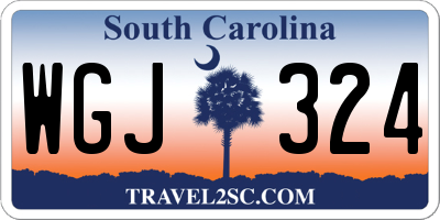 SC license plate WGJ324