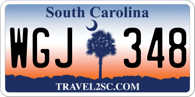 SC license plate WGJ348
