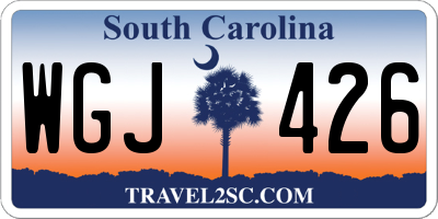 SC license plate WGJ426