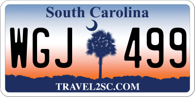 SC license plate WGJ499