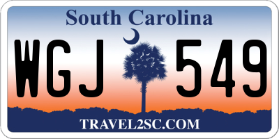 SC license plate WGJ549